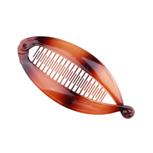 kowaku Bananen-Haarspange für Damen, Haarspange, DIY-Haar-Fischschwanz-Bananenspange für dünnes langes Haar, Haarspangen, Kopfbedeckung, starker Halt, Rot von kowaku