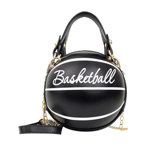 kowaku Basketball -Form -Crossbody -Tasche Geschenk PU Lederumhängende Wege für Straßenliebne, Schwarz von kowaku
