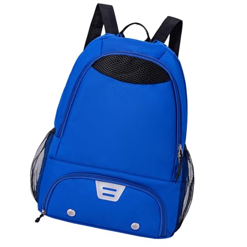 kowaku Basketball-Rucksack mit Kordelzug und Schuhfach, Bequeme Sporttasche, Basketballtasche für Volleyball im Freien, Blau von kowaku