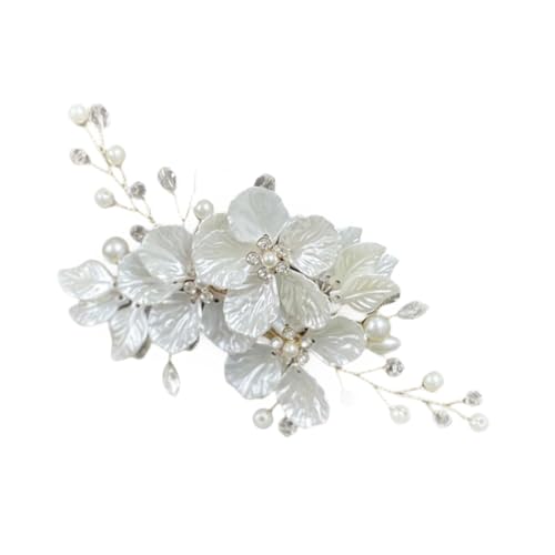 kowaku Braut Haar Pin Zubehör Festliche Party Favor Mode Kopfschmuck Kopfschmuck Mädchen, Golddraht Weiß von kowaku