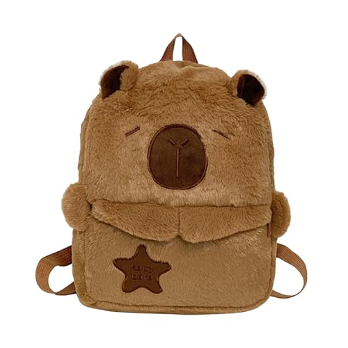 kowaku Capibara Form Rucksack Casual Daypack für Frauen täglich Party Reisen, Braun von kowaku