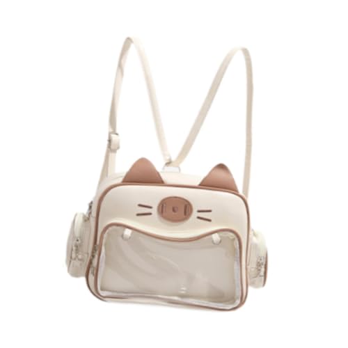 kowaku Cat Ita Tasche Pin Display Rucksack für Geburtstag Cosplay Party Gastgeschenk Anime Figur, Khaki von kowaku
