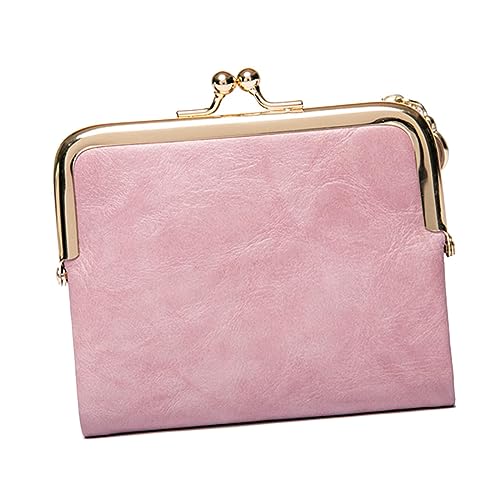 kowaku Clutch-Geldbörse, Münzfach mit Reißverschluss, tragbar, PU-, leicht, modisch, Multi-Kartenhalter, Kreditkarten-Geldbörse, für Teenager, Frauen, ROSA von kowaku