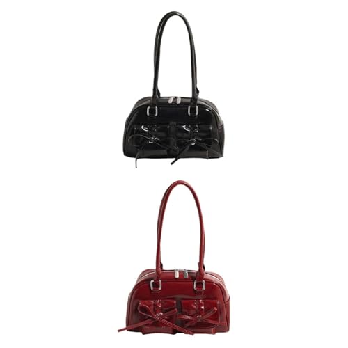 kowaku Damen PU Schultertasche mit Geldbörse 2er Pack von kowaku