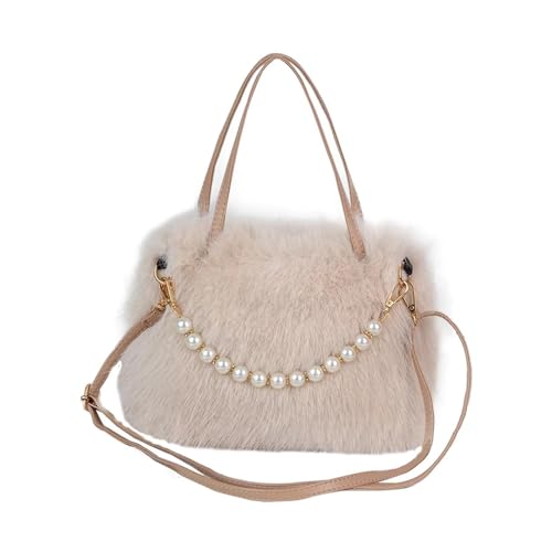 kowaku Damen-Tasche aus Plüsch, Trendige Tragetasche, Abnehmbarer Riemen, für Dating, Pendeln, Einkaufen, Khaki kowaku Damen-Tasche aus Plüsch, Trendige Tragetasche, Abnehmbarer Riemen, für Dating, Pendeln, Einkaufen, Khaki von kowaku