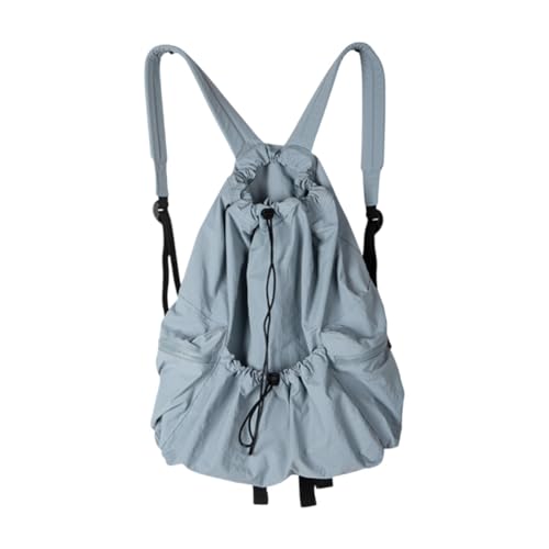 kowaku Draw String Rucksack Casual Rucksack für Geburtstagsgeschenk Wanderung Frauen Männer Reisen, Blau von kowaku