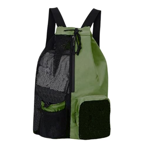 kowaku Drawess Rucksack Schwimmbeutel Männer Frauen leichtes Nylon mit nassen Taschenrucksack, GrÜn von kowaku