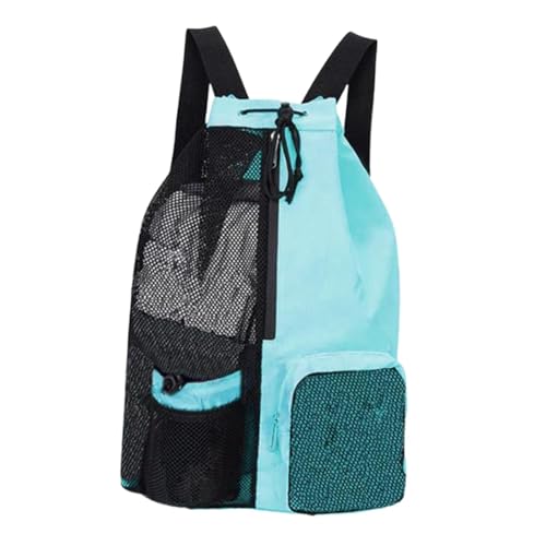 kowaku Drawess Rucksack Schwimmbeutel Männer Frauen leichtes Nylon mit nassen Taschenrucksack, Hellblau von kowaku