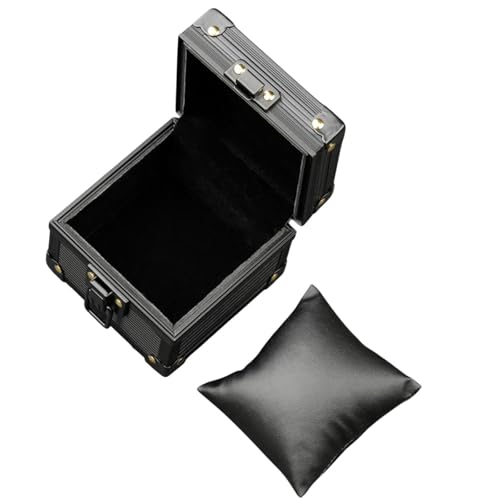 kowaku Einzeluhr-Aufbewahrungsbox, Uhrenbox für Herren und Damen, Armbanduhr-Display, Schmuck-Organizer, Etui für Ringe, Halskette, Unklarer Deckel kowaku Einzeluhr-Aufbewahrungsbox, Uhrenbox für Herren und Damen, Armbanduhr-Display, Schmuck-Organizer, Etui für Ringe, Halskette, Unklarer Deckel von kowaku