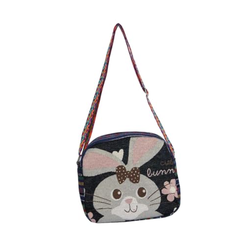 kowaku Frau Umhängetasche Handtasche Crossbody -Tasche für tägliche Nutzung Arbeit Camping Radfahren, Häschen von kowaku