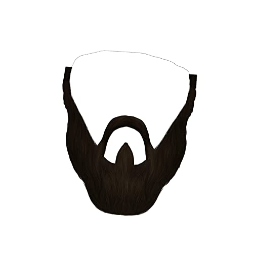kowaku Gefälschter Bart Schnurrbart Kostümzubehör Lustiges Kostüm für Erwachsene Simulation Gesichtsbehaarung von kowaku