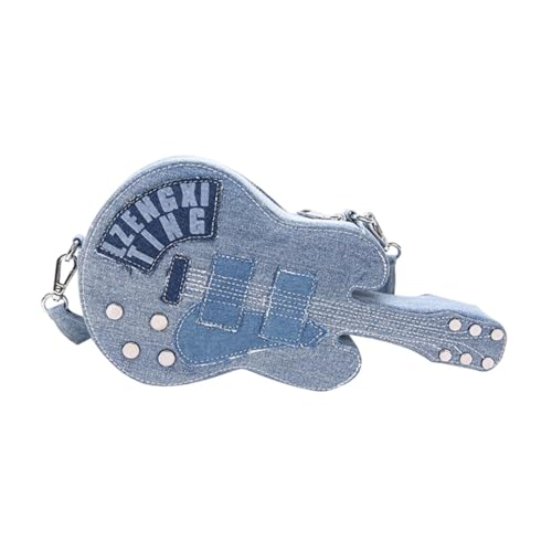 kowaku Gitarrenförmige Umhängetasche im Vintage-Stil, Umhängetasche für Damen für den Urlaub von kowaku
