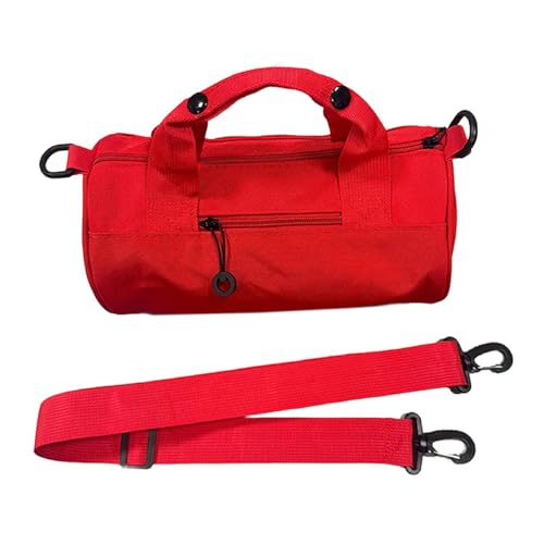 kowaku Handliche Tasche Kinder Seesack Gym Kleine Tanz-Accessoires Tanz Seesack Handtasche für Gymnastik Kindertag Geschenk Tanzen, Rot von kowaku
