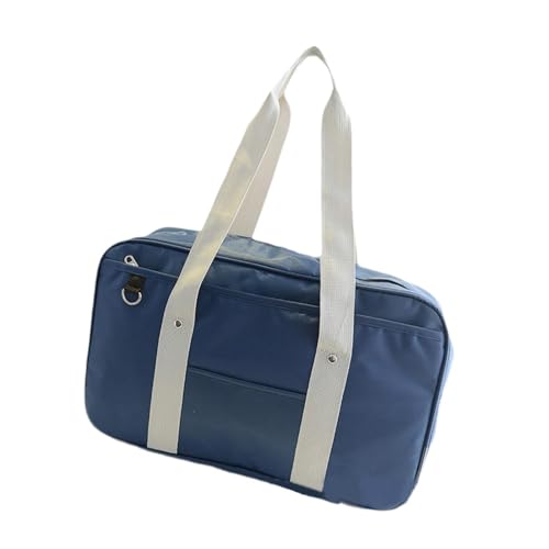 kowaku JK Uniform Tasche Schulter Handtasche Satchel Oxford Tuch Reißverschluss Schultertasche, BLAU von kowaku