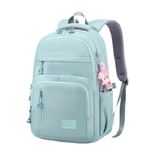 kowaku Kinder Rucksack in Angesagtem Design mit Vielen Fächern Und Bequemen Trägern, Blau von kowaku