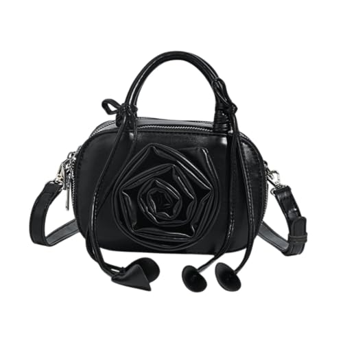 kowaku Kleine Umhängetasche Mode Elegant Verstellbarer Schulter Gurt Top Griff Geldbörse, Schwarz von kowaku