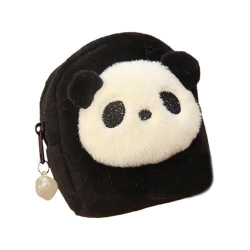 kowaku Mini-Plüsch-Geldbörse, tragbarer Organizer, Panda-Geldbörse für Reisen, Einkaufen, Damen, Rucksack von kowaku