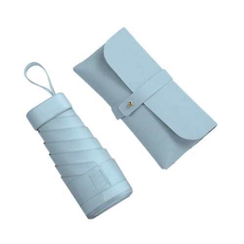 kowaku Mini -Regenschirm für Geldbörse Reiseweg für Mädchen und Frauen winddichtem Kleiner Taschenschirm für Outdoor -Reisen Camping Wandern, Blau von kowaku