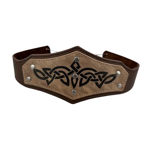 kowaku Mittelalterlich geprägter Kopfstück Haarband für Kostümbühne Performance Carnivals, Braun von kowaku