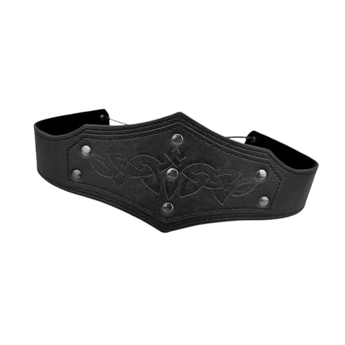 kowaku Mittelalterlich geprägter Kopfstück Haarband für Kostümbühne Performance Carnivals, Schwarz von kowaku