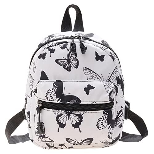 kowaku Mode Kleiner Rucksack Mädchen Daypack Rucksäcke Rucksack Handtasche für Den Beruf, Schwarzer Schmetterling von kowaku