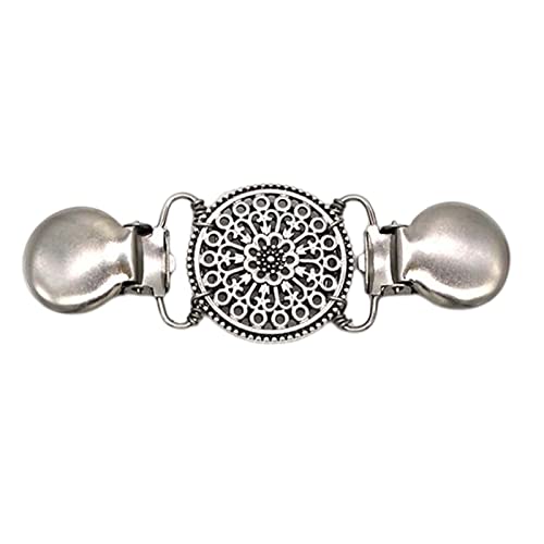 kowaku Mode Pullover Schal Clips Kleid Hemd Brosche Clips Schnallen Metallschalverschluss für Kleidung Jacken Mantel Bluse Frauen tragen, RUNDEN von kowaku