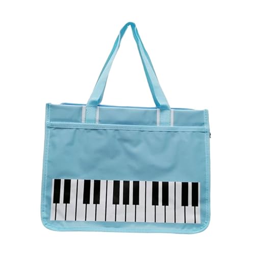 kowaku Notentasche für Musiker, Schultertasche Aus Nylon, Wasserdicht für Klavierzubehör, Blau von kowaku