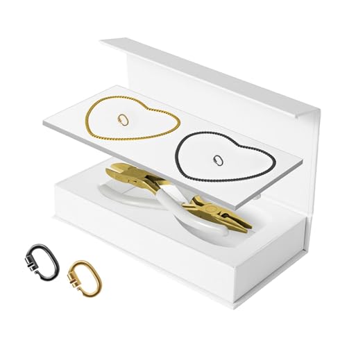 kowaku Permanente Armbänder Kit Paare Armbänder passende Freundin und Freund DIY Bracelet Making zum Jubiläum, 1 Schwarz 1 Gold von kowaku
