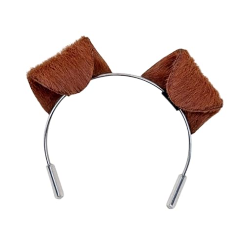 kowaku Puppenhundohr -Ohr -Kopfband -Kopfschmuck Haarband 1/3 1/4 in Puppenhaar Reifen Dress Up Headwear Tier Ohrstirnband für BJD Party, 3x4x6cm von kowaku