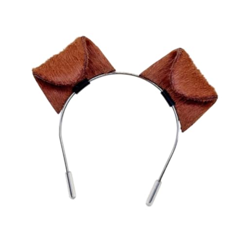 kowaku Puppenhundohr -Ohr -Kopfband -Kopfschmuck Haarband 1/3 1/4 in Puppenhaar Reifen Dress Up Headwear Tier Ohrstirnband für BJD Party, 4xx6.5cm von kowaku