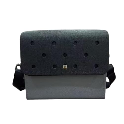kowaku Strandlöcher Tasche tragbare Handtasche Crossbody für Travel Street Party Geburtstagsgeschenk, Grauschwarz kowaku Strandlöcher Tasche tragbare Handtasche Crossbody für Travel Street Party Geburtstagsgeschenk, Grauschwarz von kowaku