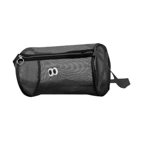kowaku Strandtasche Freizeit tragbare Netzhandtasche für Schwimmsommer -Reisepool Shopping, Schwarz von kowaku