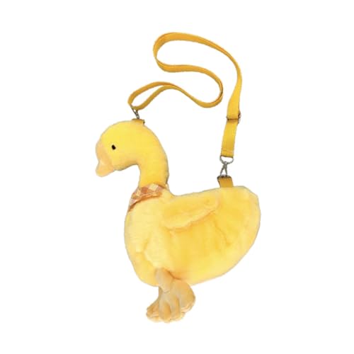 kowaku Süße Geldbeutel Reißverschluss -Taschengans Umhängetasche für Ohrhörer Lady Keys Kosmetik, Gelb von kowaku