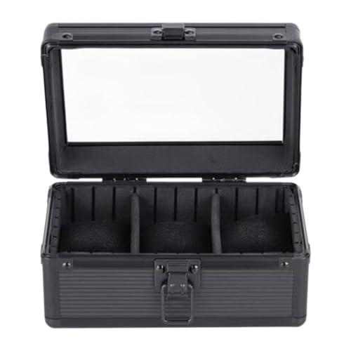 kowaku Uhr Schmuck Box Armbanduhr Display Männer Frauen Armband Halter Schmuck Organizer Uhr Reise Fall für Armband Halskette, 3 Steckplätze von kowaku