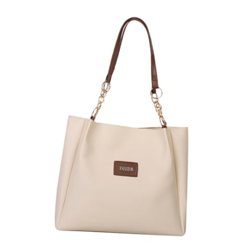 kowaku Umhängetasche aus PU- mit großer Kapazität, Tragetasche für Damen für Reisen und Urlaub, Helles Khaki von kowaku