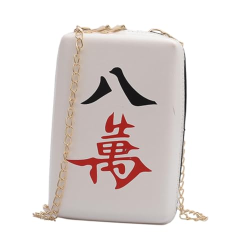 kowaku Umhängetasche für Mann Frauen doppelte Reißverschluss kleine Neuheit Mode Casual Tasche, Acht Charaktere von kowaku