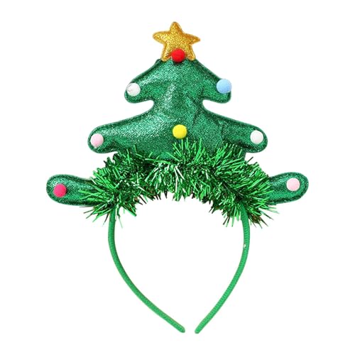 kowaku Weihnachts-Stirnband, Kostüm-Zubehör, Kopfschmuck für Weihnachtsfeiern, Festivals, Glitzernder Weihnachtsbaum von kowaku