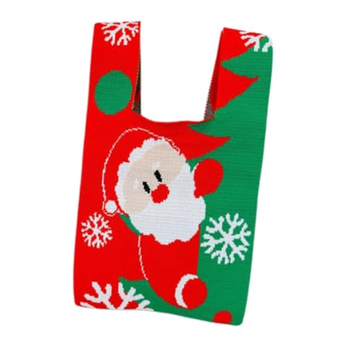 kowaku Weihnachtsmann-Tragetasche, Stricktasche für Damen, für die Arbeit im Frühling und Sommer von kowaku