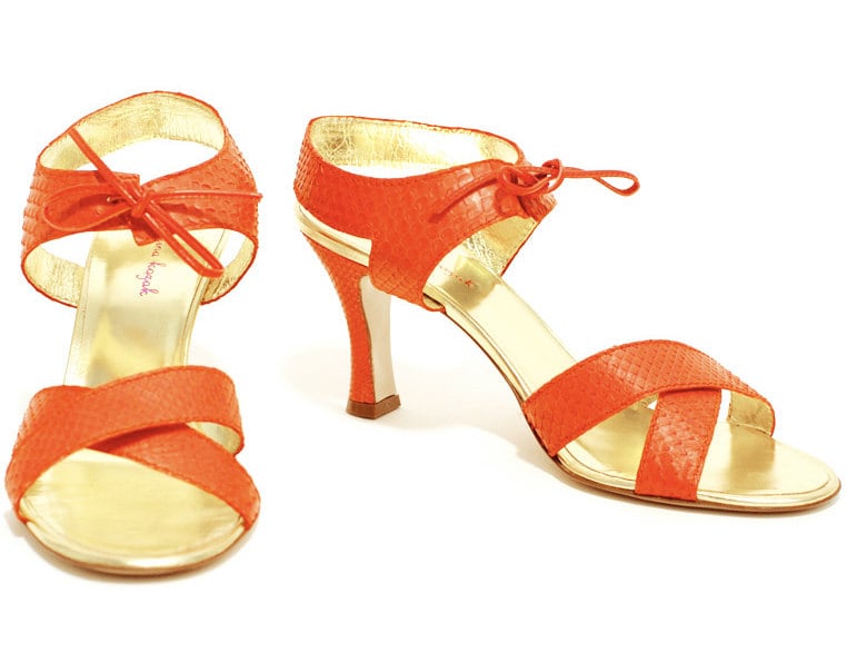 Rote Python-Leder High Heel Sandale Von Kristina Kozak Rote Python-Leder High Heel Sandale Von Kristina Kozak von kozak