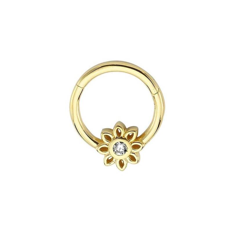 Gänseblümchen, Stein 14K Gold Helix Piercing von kozmodanet