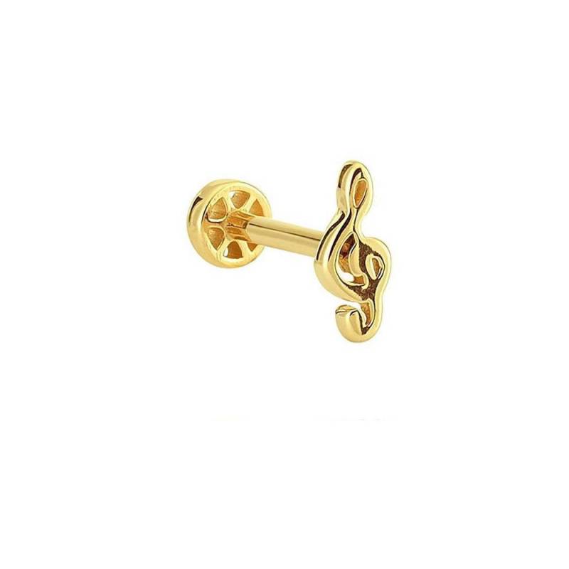 Solfeggio Nicht Stein 14K Gold Tragus Piercing von kozmodanet