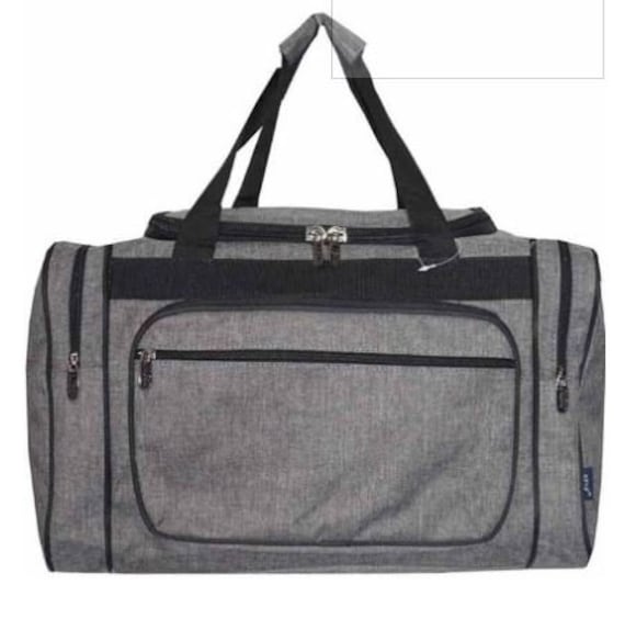 Personalisiert 20" Duffle Bag-Grey Bag Turnbeutel Sporttasche Reisegepäck, Mans Duffel von kozykidzboutique