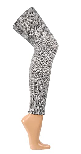 krautwear Damen Mädchen Stulpen Super Flauschige Alpaka Overknee-Grobstrick Legwarmer Extra Lang von krautwear