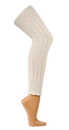 krautwear Damen Mädchen Stulpen Super Flauschige Alpaka Overknee-Grobstrick Legwarmer Extra Lang von krautwear