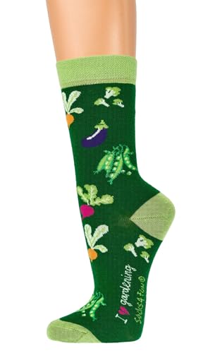 krautwear Herren Damen 2 Paar Bunt Gemusterte Sneaker Socken Strümpfe 30. Geburstag Papa Mama Geschenkideen (Gardening 42-47) von krautwear