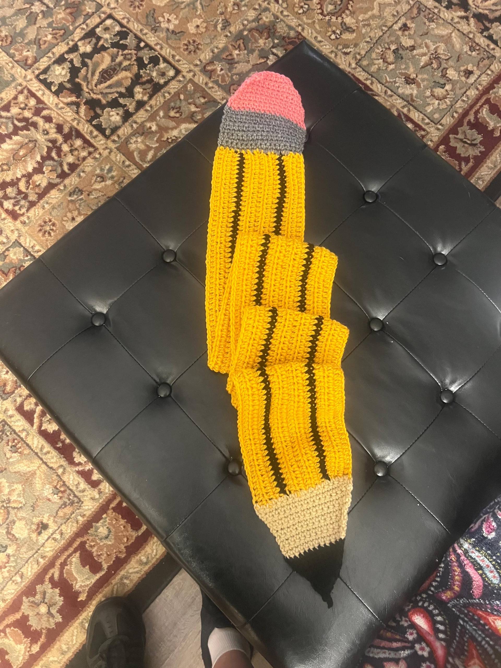 Bleistift Schal Bleistift Schal von krazycrochet