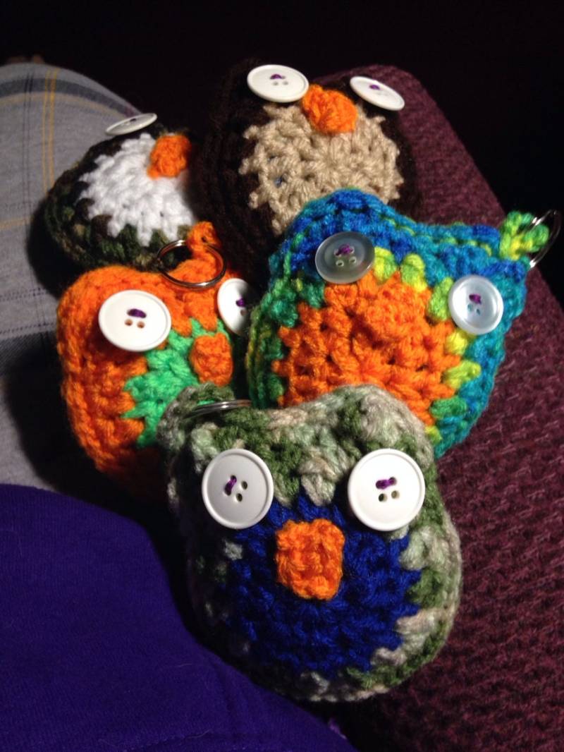 Eule Schlüsselanhänger Eule Schlüsselanhänger von krazycrochet