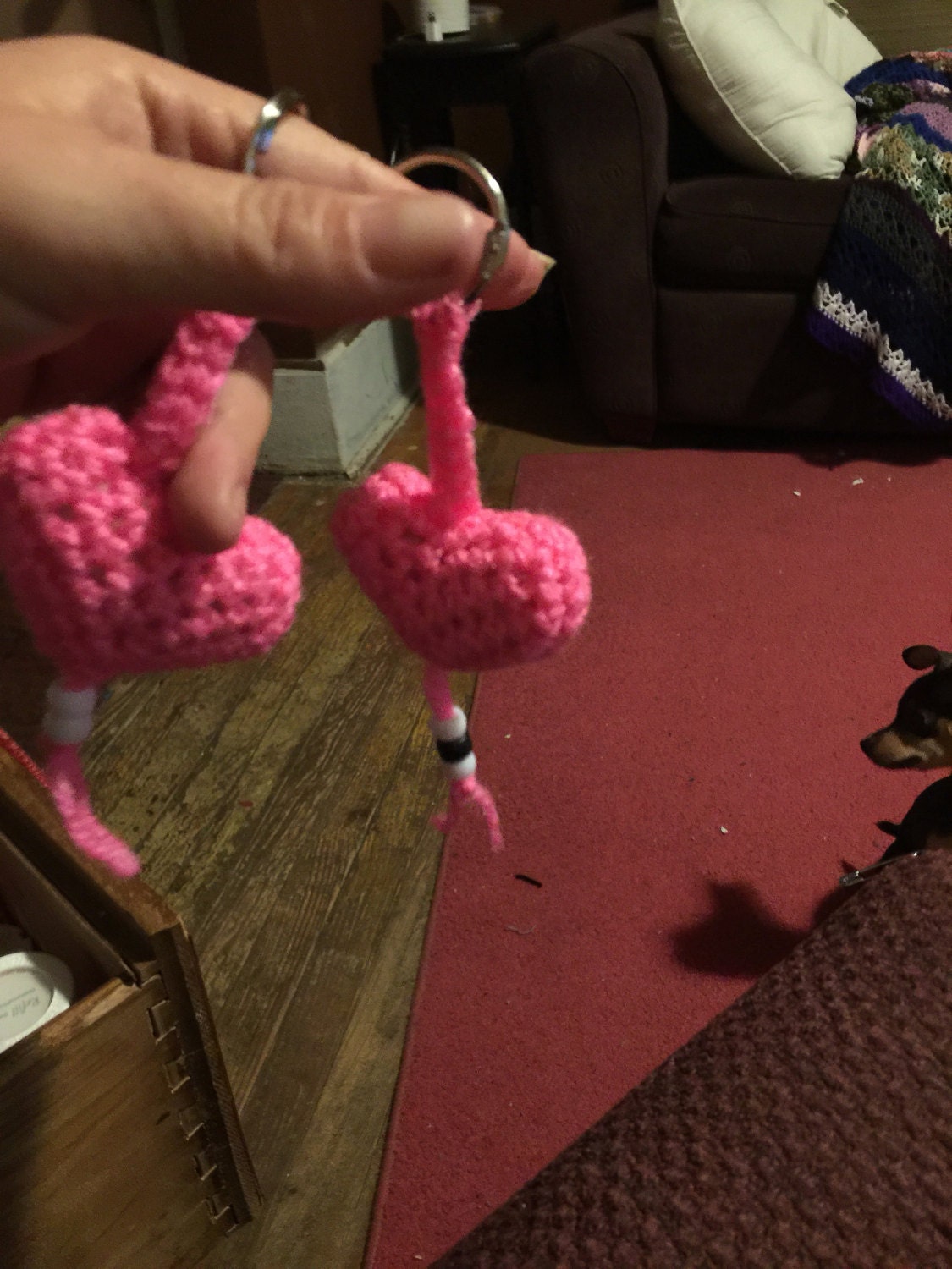 Herz Schlüsselanhänger Herz Schlüsselanhänger von krazycrochet
