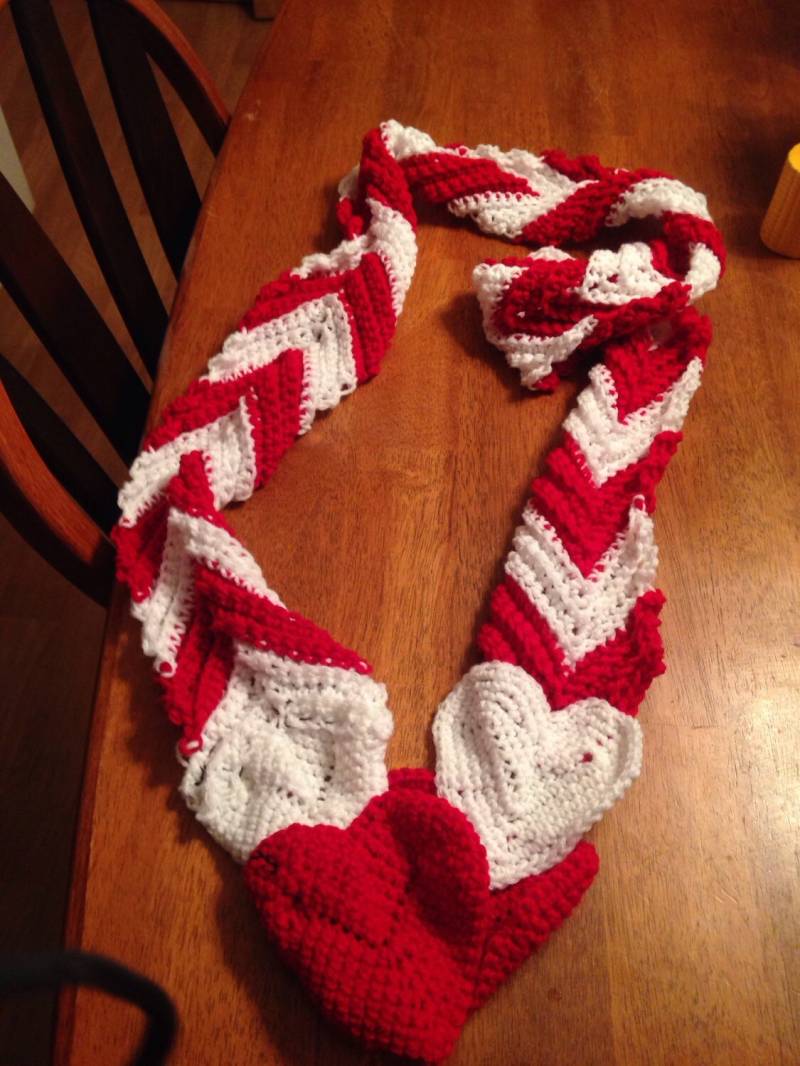 Valentinsschal Valentinsschal von krazycrochet