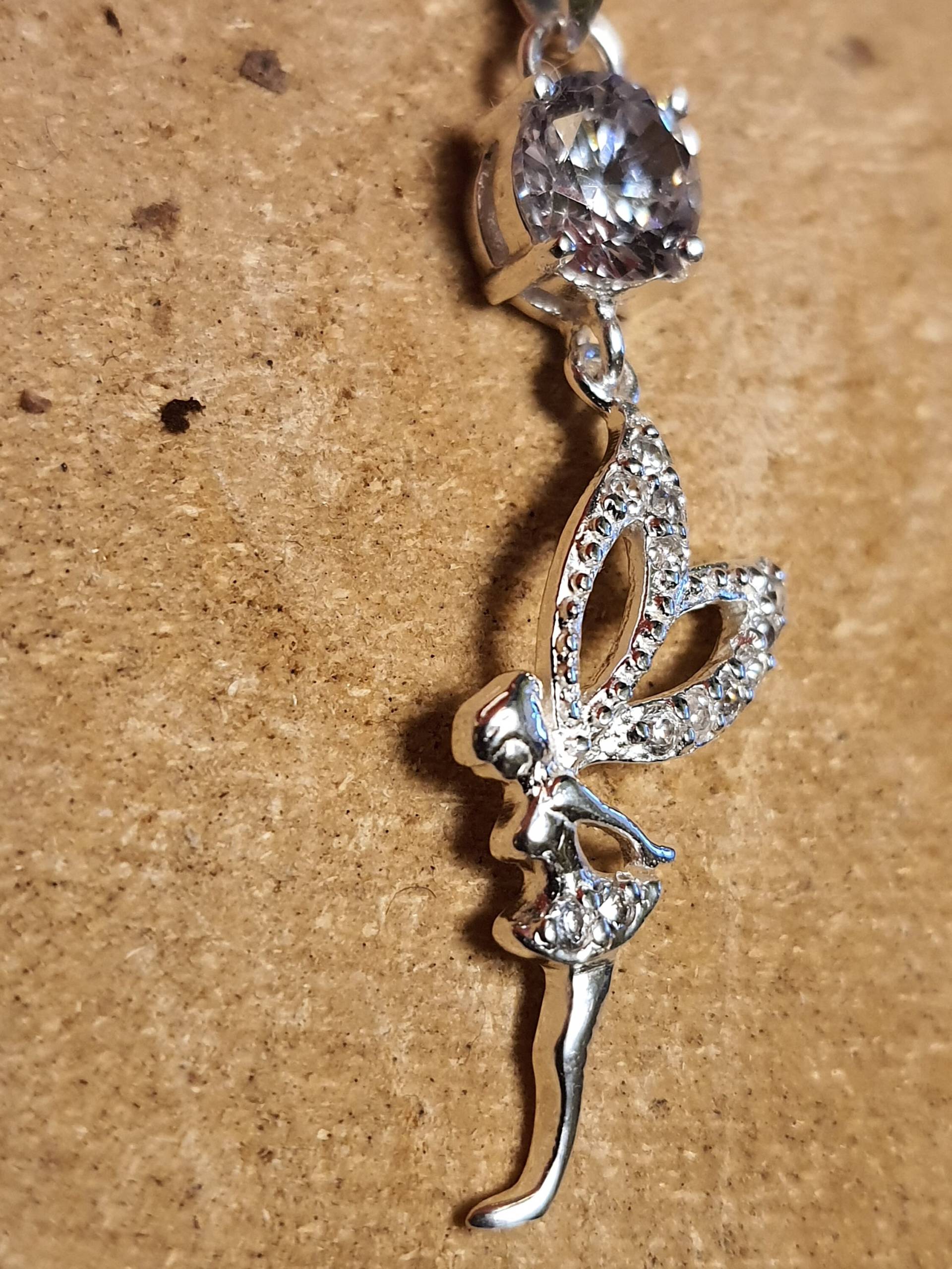 Elfenkette 925 Silber - Halskette Mit Fee Anhänger Damenkette Zirkonia Geschenk Für Frauen Elfe Schmuck Spirituell & Verspielt von kreativNRW